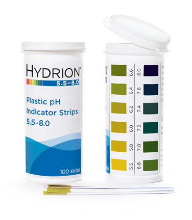 Tiras Plasticas pH Orina y Saliva 5.5-8.0 ppm