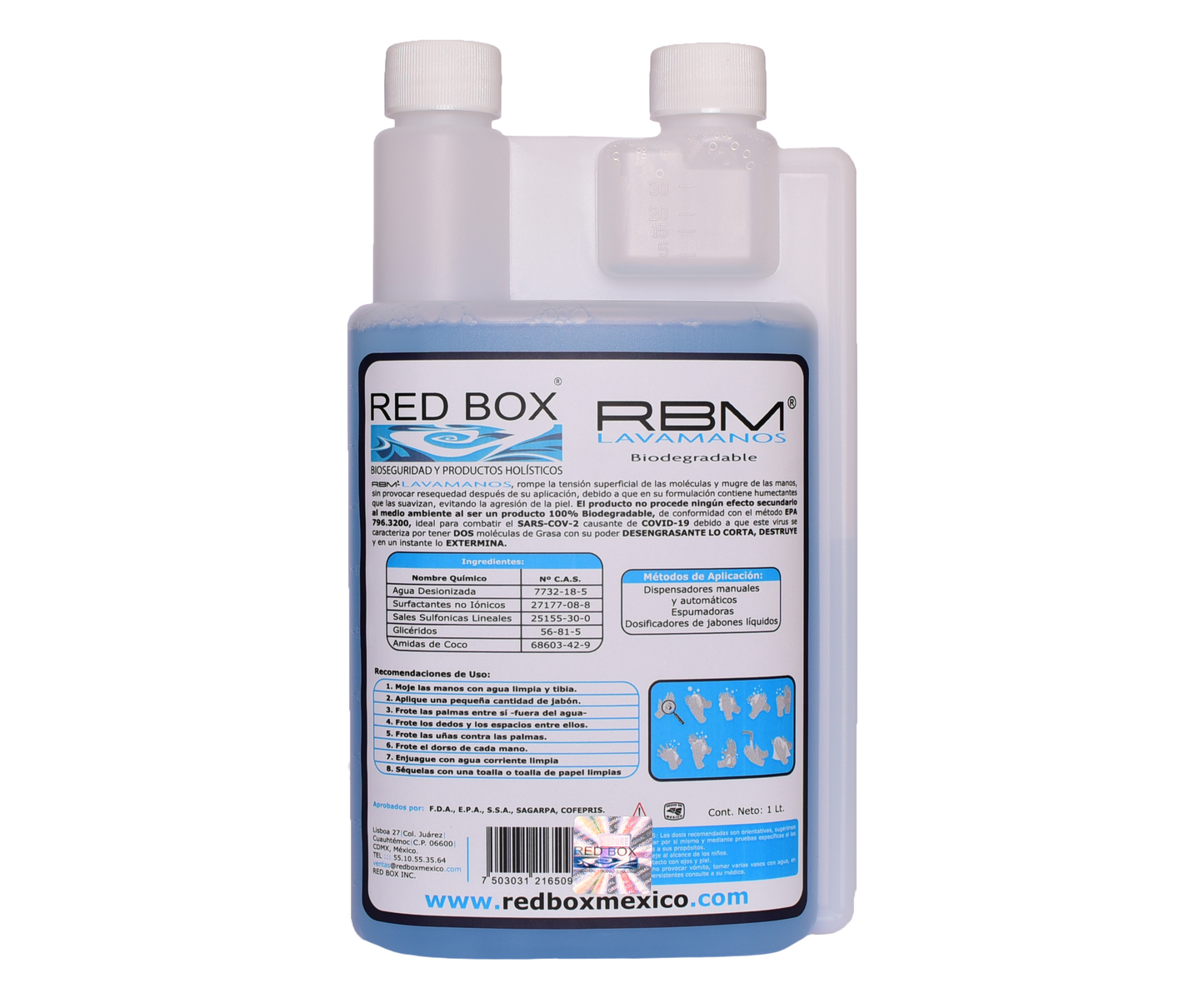 Lavamanos Industrial RBM Antibacterial | Red Box Mexico