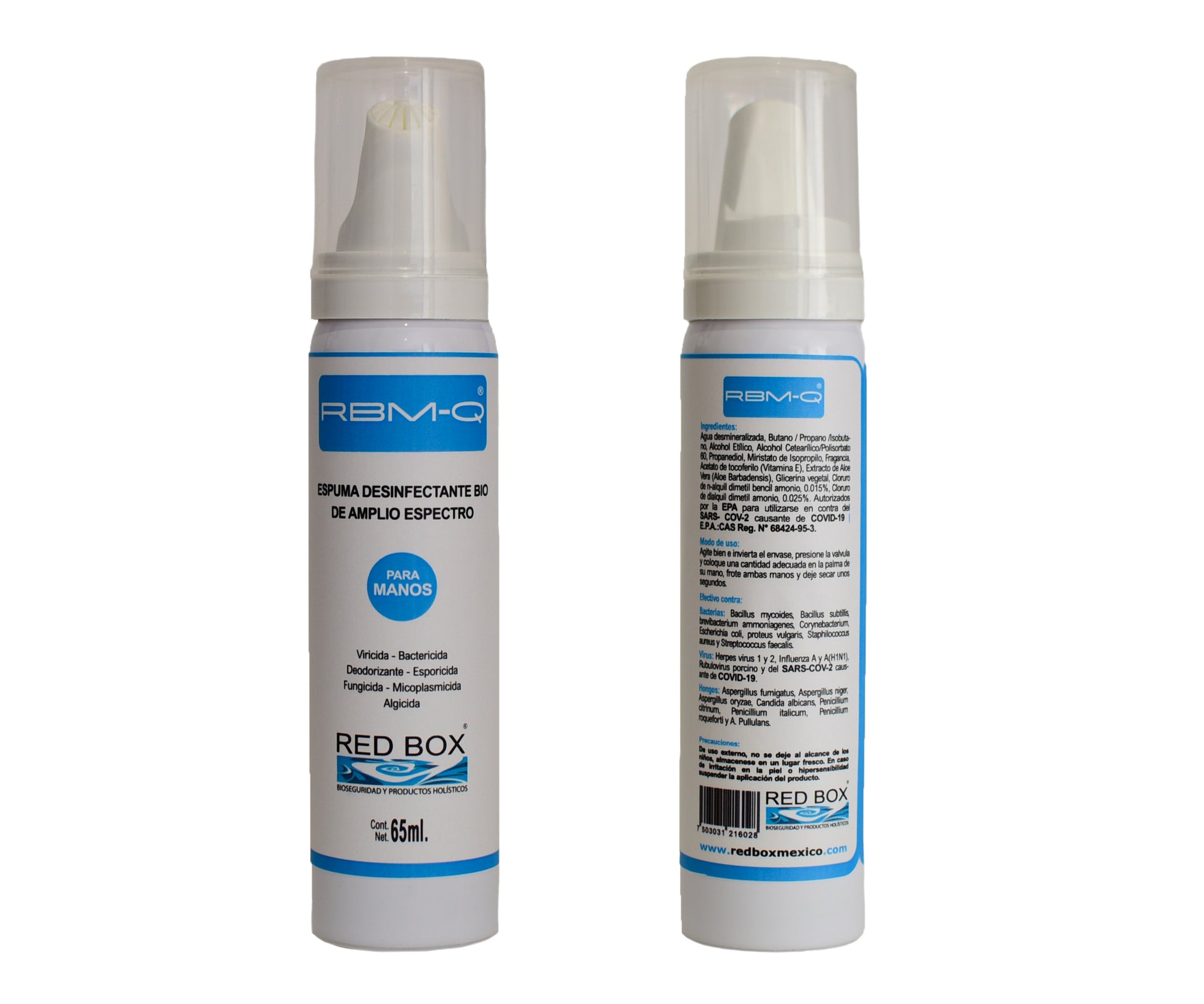 Espuma Desinfectante RBM-Q® para Manos